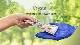  Presentation with green finance - Presentation featuring finance-payment-and-pandemic-concept background and a yellow colored foreground