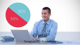  Presentation with composite - PPT theme having finance red grey - digital composite of businessman using background and a light blue colored foreground