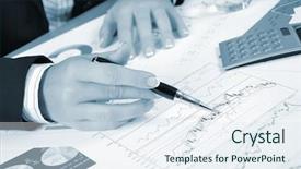  Presentation with desktop - PPT theme featuring  background and a  colored foreground