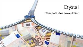  Presentation with trade finance - Cool new slide deck with finance savings growth wealth shopping backdrop and a white colored foreground