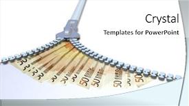  Presentation with trade finance - Colorful presentation theme enhanced with finance savings growth wealth shopping backdrop and a  colored foreground