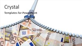  Presentation with trade finance - Presentation theme enhanced with finance savings growth wealth shopping background and a  colored foreground