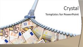  Presentation with trade finance - Slide set featuring finance savings growth wealth shopping background and a white colored foreground