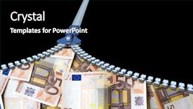  Presentation with trade finance - PPT theme featuring finance savings growth wealth shopping background and a  colored foreground