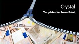  Presentation with trade finance - Slide set with finance savings growth wealth shopping background and a  colored foreground