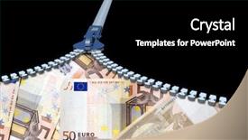  Presentation with trade finance - Presentation theme featuring finance savings growth wealth shopping background and a  colored foreground