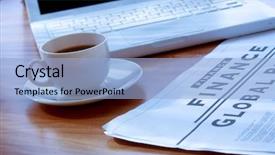  Presentation with quantum finance - Colorful PPT theme enhanced with finance backdrop and a  colored foreground