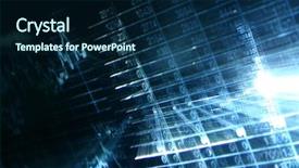  Presentation with financial assets - Cool new presentation with financial abstract backdrop and a navy blue colored foreground