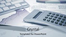  Presentation with financial accounting - Presentation with financial accounting pen and calculator background and a light blue colored foreground