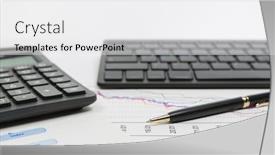  Presentation with financial market - Slides having financial-accounting-stock-market-graphs background and a white colored foreground