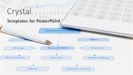  Presentation with financial market - Presentation consisting of financial-accounting-stock-market-graphs background and a white colored foreground