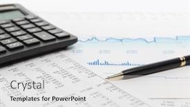  Presentation with financial market - Slides having financial-accounting-stock-market-graphs background and a white colored foreground