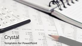  Presentation with financial accounting - PPT theme with financial accounting background and a white colored foreground