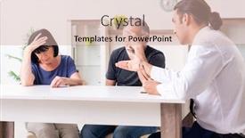  Presentation with hawaii retirement - Colorful theme enhanced with financial-advisor-giving-retirement-advice backdrop and a soft green colored foreground