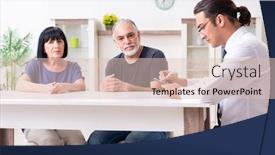  Presentation with retirement - Cool new presentation theme with financial-advisor-giving-retirement-advice backdrop and a lemonade colored foreground