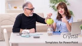  Presentation with retirement - PPT layouts featuring financial-advisor-giving-retirement-advice background and a lemonade colored foreground