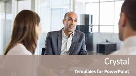  Presentation with mortgage - Cool new slides with financial agent showing new investment backdrop and a gray colored foreground