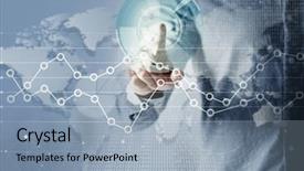  Presentation with financial analysis - Slides having financial analysis with charts concept background and a light blue colored foreground