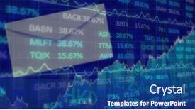  Presentation with market data - Slides enhanced with financial-and-stock-market-data background and a ocean colored foreground