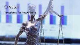  Presentation with financial law - Colorful slide set enhanced with financial blue - legal law concept image scales backdrop and a light blue colored foreground