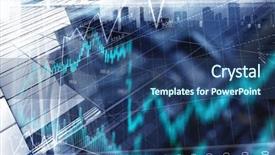  Presentation with blue financial - PPT theme consisting of financial blue - modern business lifestyle background and a ocean colored foreground