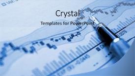  Presentation with blue financial - PPT layouts featuring financial blue chart stat background background and a light blue colored foreground