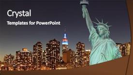  Presentation with new york night - Beautiful PPT layouts featuring abstract melting snow outdoor background backdrop and a teal colored foreground.