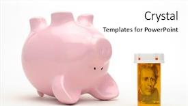  Presentation with healthcare reform - Presentation theme with financial challange of healthcare reform background and a white colored foreground