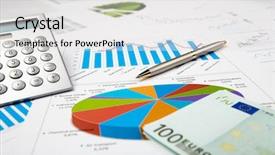  Presentation with financial - Beautiful presentation theme featuring financial charts and graphs backdrop and a white colored foreground