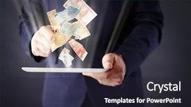  Presentation with dark grey - PPT theme enhanced with financial concept make money background and a wine colored foreground