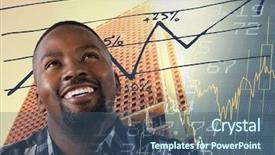  Presentation with composite - Audience pleasing PPT theme consisting of financial corporate aviation - digital composite of man looking backdrop and a ocean colored foreground