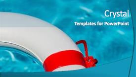  Presentation with crisis management - Amazing theme having financial crisis and bank backdrop and a  colored foreground