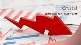  Presentation with financial crisis - Beautiful PPT theme featuring financial-crisis-concept-with-falling backdrop and a lemonade colored foreground