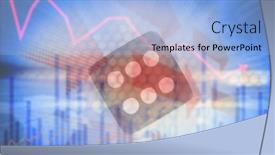  Presentation with data - Beautiful theme featuring financial-data-and-graphs-over backdrop and a light blue colored foreground