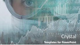  Presentation with medical graphs - Cool new PPT theme with financial-data-and-graphs-over backdrop and a gray colored foreground