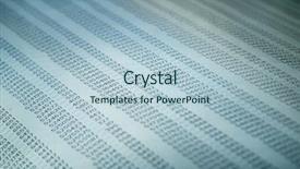  Presentation with market data - Theme featuring financial data concept with numbers background and a light blue colored foreground