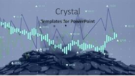  Presentation with data analysis - PPT layouts having financial-data-overlays-a-pile background and a light blue colored foreground