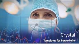  Presentation with data processing - PPT layouts with financial-data-processing-against-portrait background and a ocean colored foreground