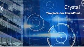  Presentation with blue global - Audience pleasing presentation theme consisting of financial-data-processing-over-modern backdrop and a ocean colored foreground