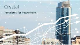  Presentation with image processing - Cool new PPT layouts with financial-data-processing-over-modern backdrop and a sky blue colored foreground