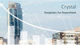  Presentation with data processing - Presentation consisting of financial-data-processing-over-modern background and a sky blue colored foreground