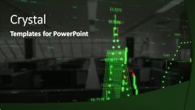  Presentation with data processing - Slides enhanced with financial-data-processing-over-world background and a dark gray colored foreground