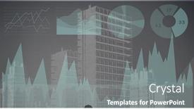  Presentation with image processing - Presentation design with financial-data-processing-statistics-recording background and a gray colored foreground