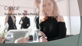  Presentation with director - PPT theme consisting of financial-director-ready-affirm-official background and a coral colored foreground