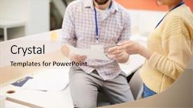  Presentation with financial - Audience pleasing slide set consisting of financial document while explaining data backdrop and a lemonade colored foreground