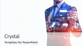  Presentation with engineering - Beautiful slide set featuring financial engineering - close of businessman draw backdrop and a pink colored foreground