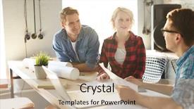  Presentation with new ideas - Amazing slides having financial engineering - group of young creative engineers backdrop and a  colored foreground