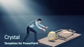  Presentation with financial fraud - Beautiful theme featuring financial fraud - man trying to pick backdrop and a ocean colored foreground