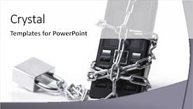  Presentation with mobile security - Amazing PPT layouts having financial freedom - mobile phone security backdrop and a white colored foreground