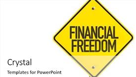  Presentation with strategic plan - Colorful presentation design enhanced with financial freedom sign isolated backdrop and a white colored foreground